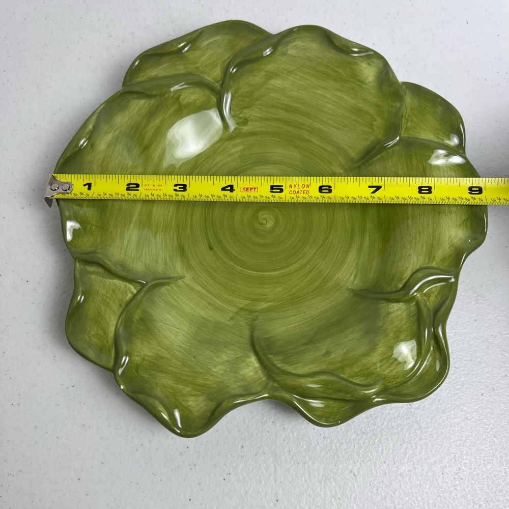 Roscher & Co Antique Leaf Collection Salad Plate Soup Cereal Bowl Green - Picture 5 of 9